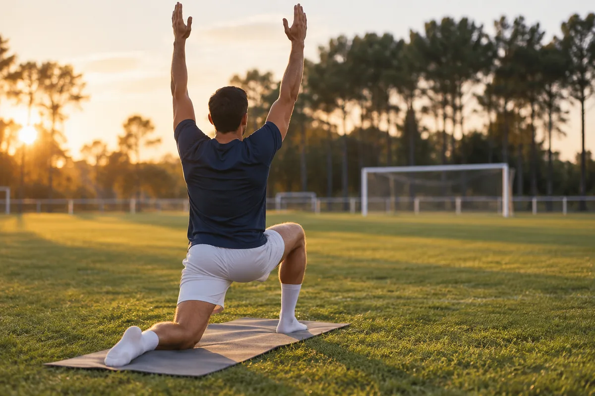 Yoga pour footballeur : la routine du joueur amateur